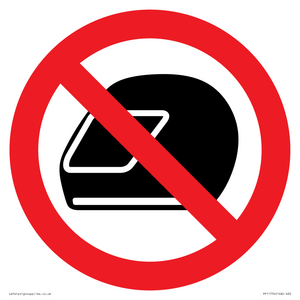 P920 Prohibition: No motorcycle helmets